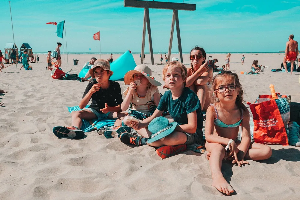 film op het strand MyFamily