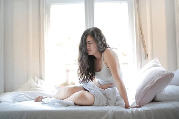 Vrouw met endometriose