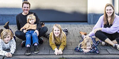 Gevelportret van Lies en Stefaan