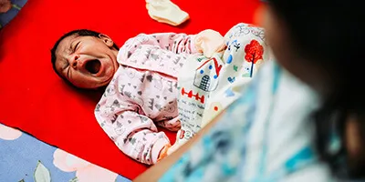 Baby slaapt slecht